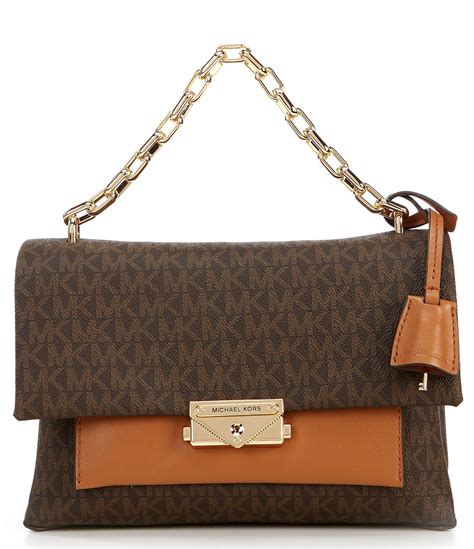 michael kors small brown long strap purse|Michael Kors brown suede purse.